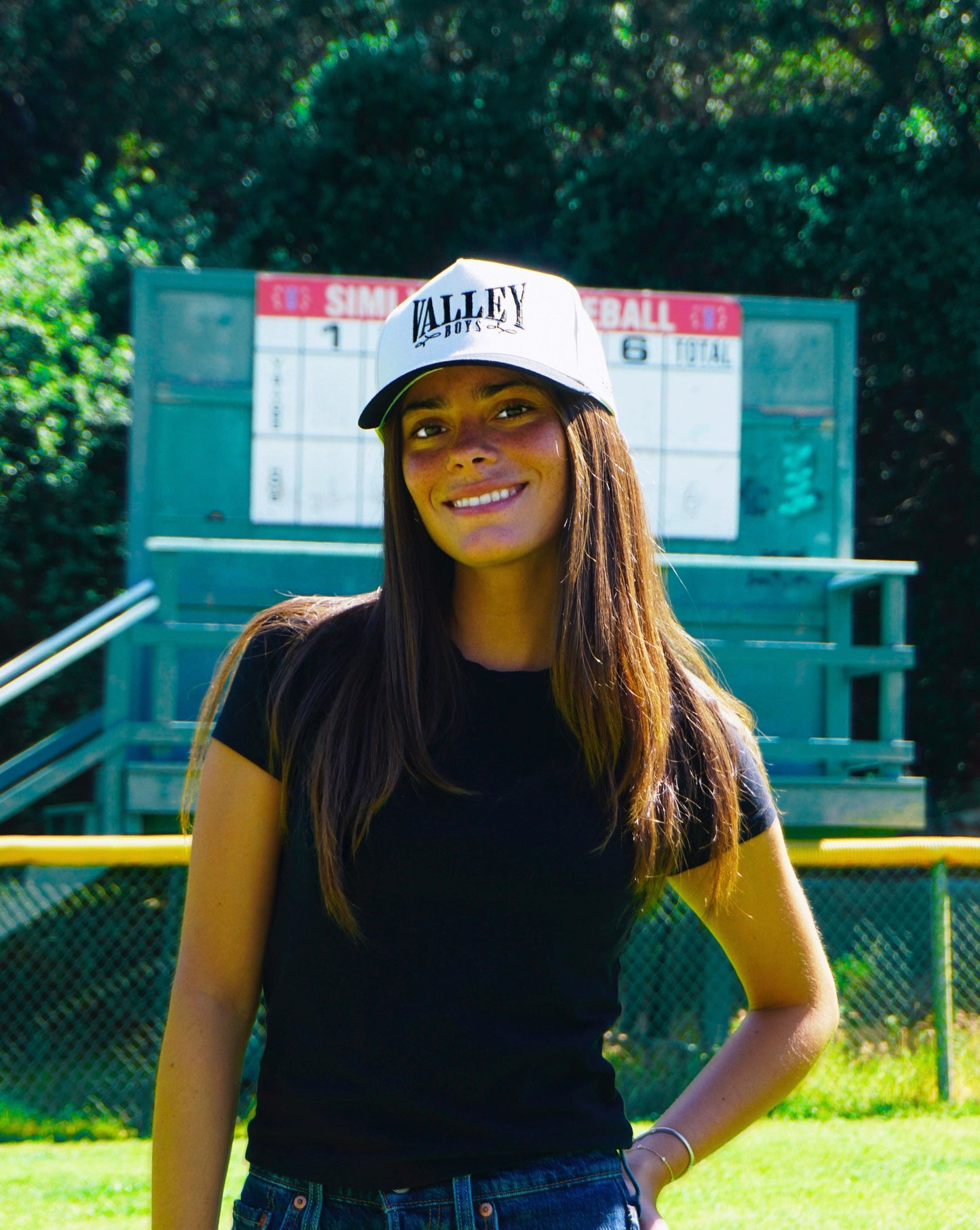 Valley Boys Trucker Hat (Cream & Black)